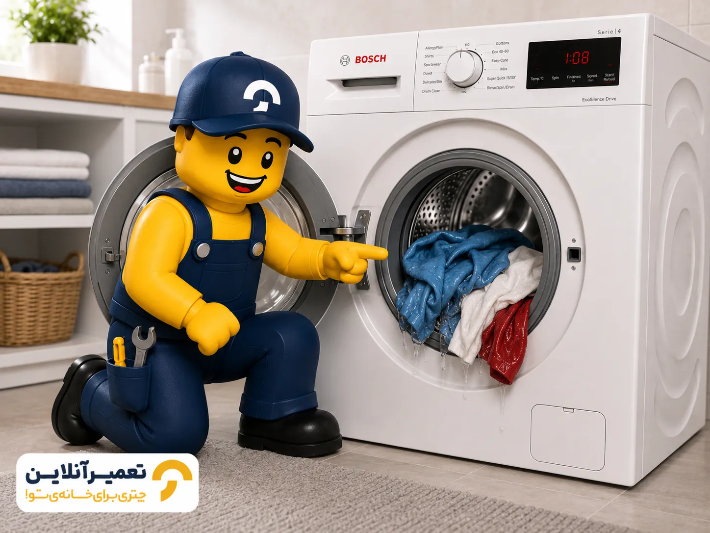 خدمات تعمیر لباسشویی بوش