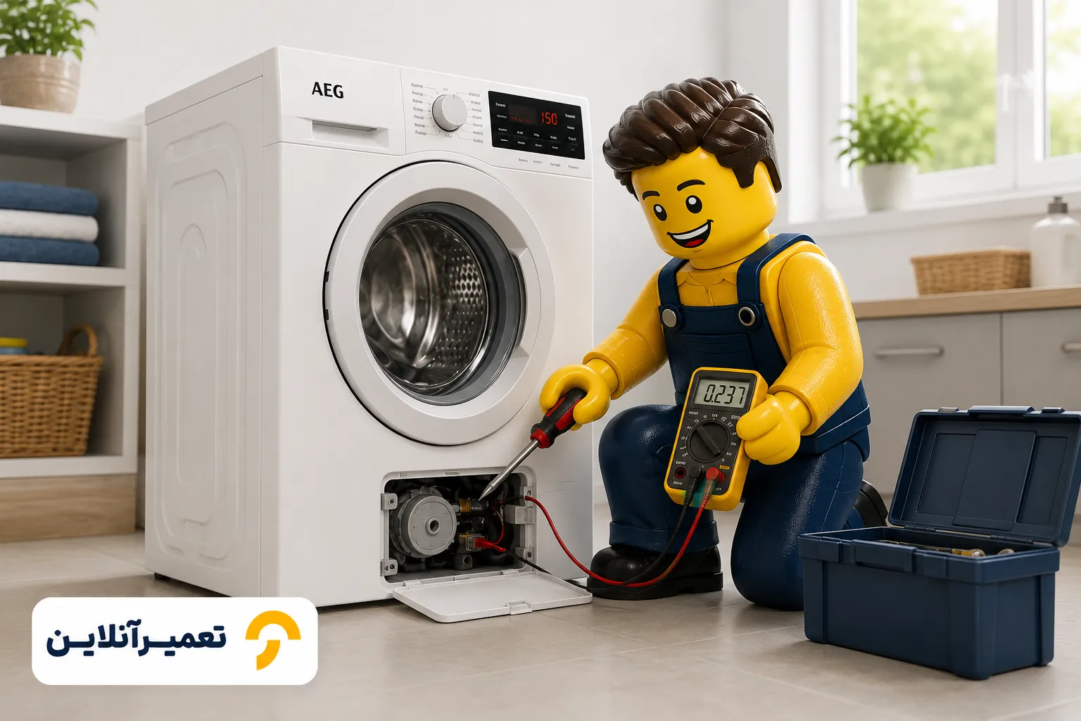 تعمیرکار لباسشویی آاگ - تعمیرآنلاین