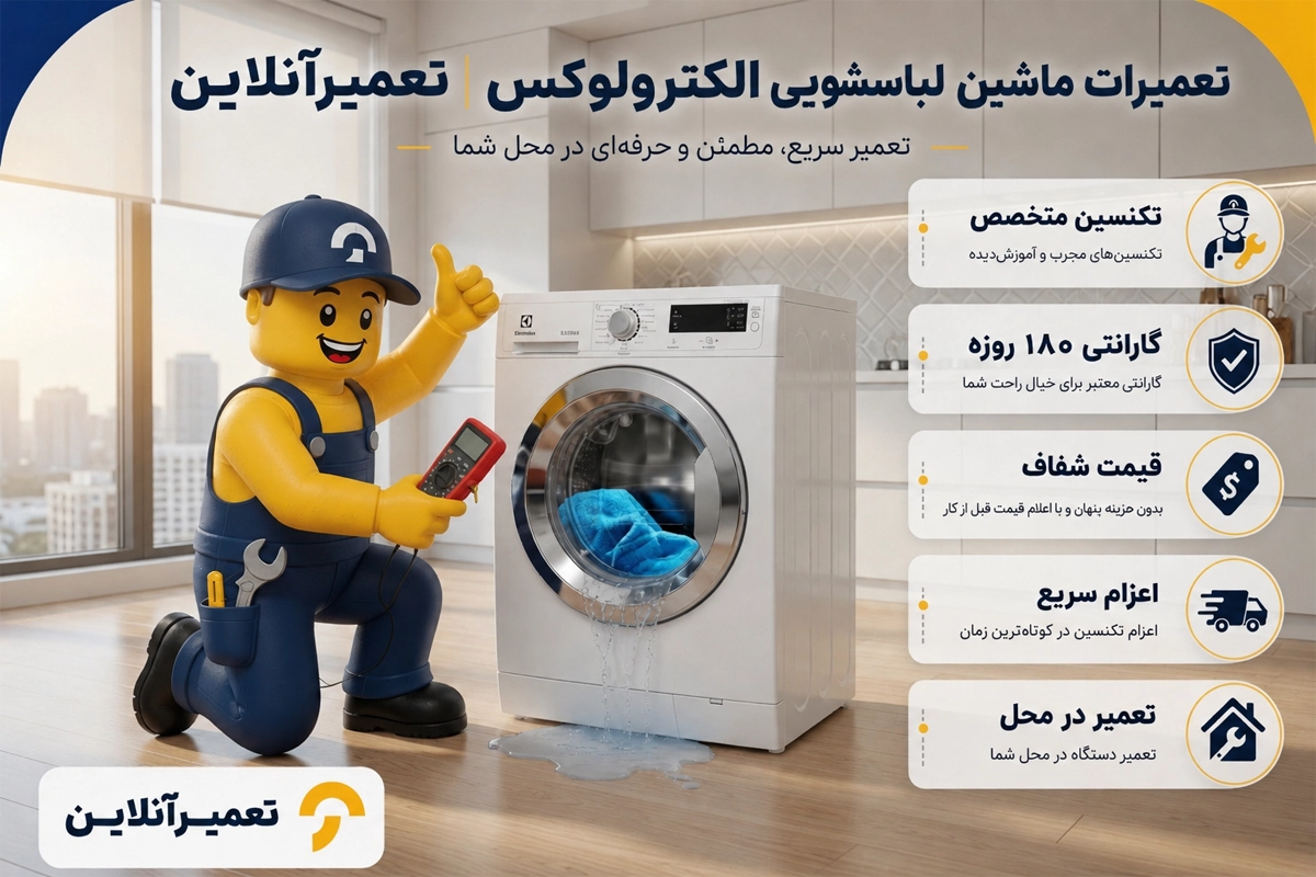تعمیر لباسشویی الکترولوکس - تعمیرآنلاین