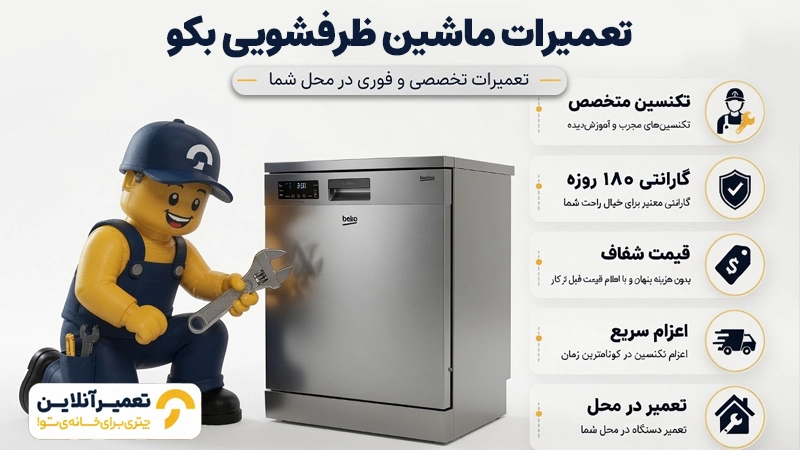 خدمات تعمیر ظرفشویی بکو در تعمیرآنلاین