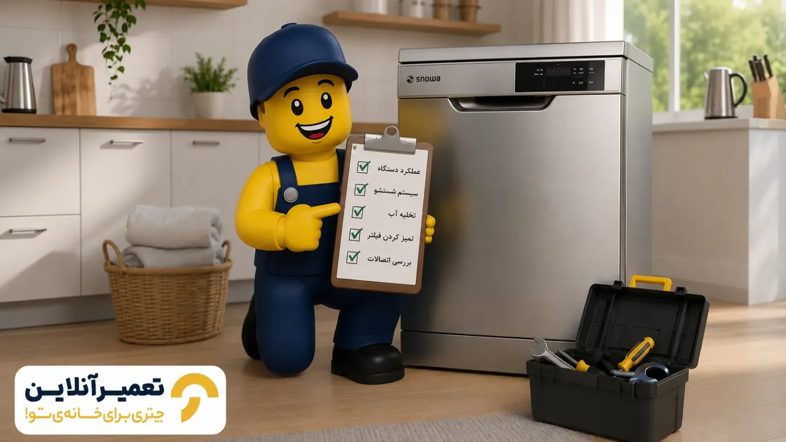 خدمات تعمیر ظرفشویی اسنوا