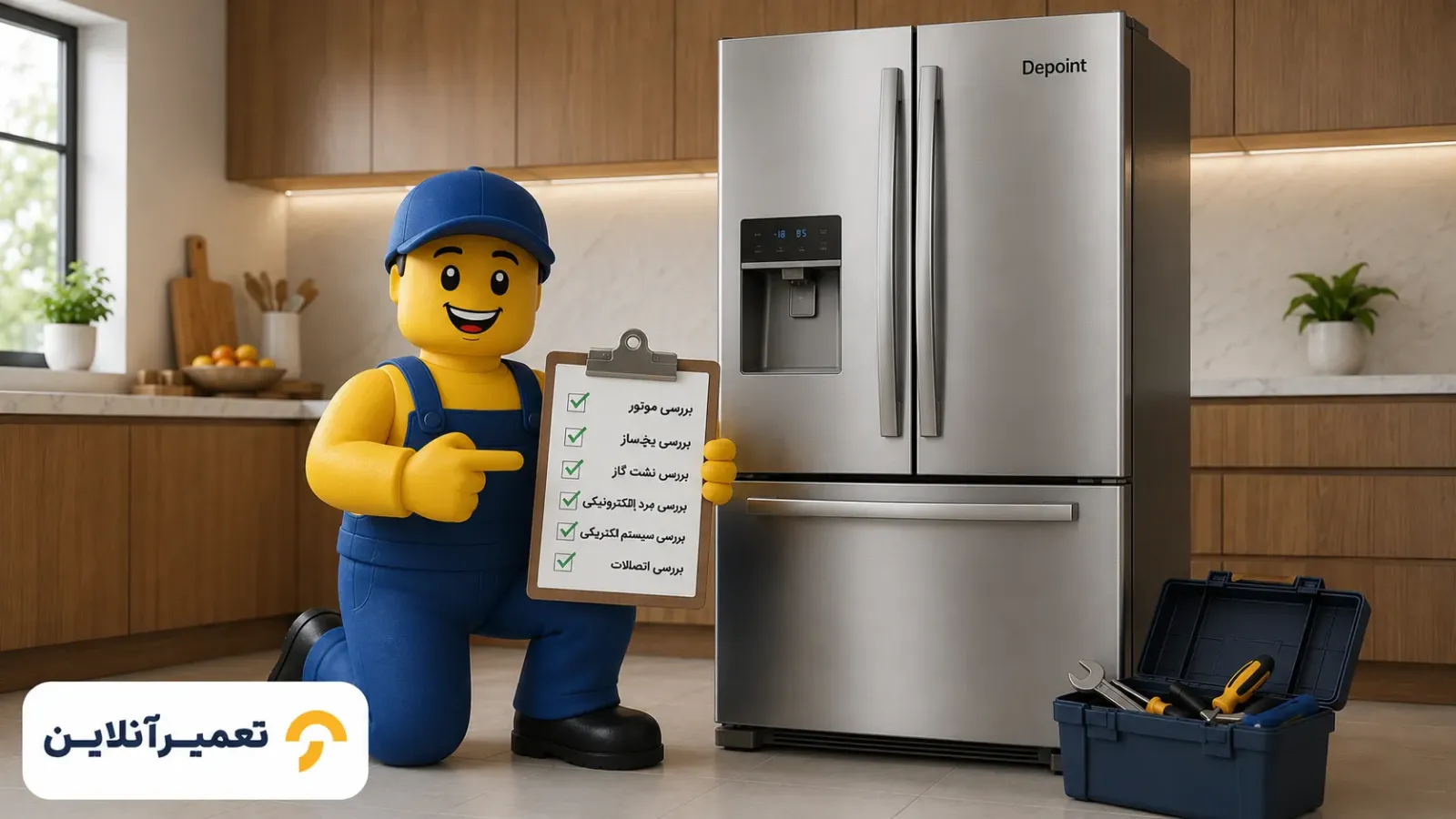خدمات تعمیر یخچال فریزر دیپوینت