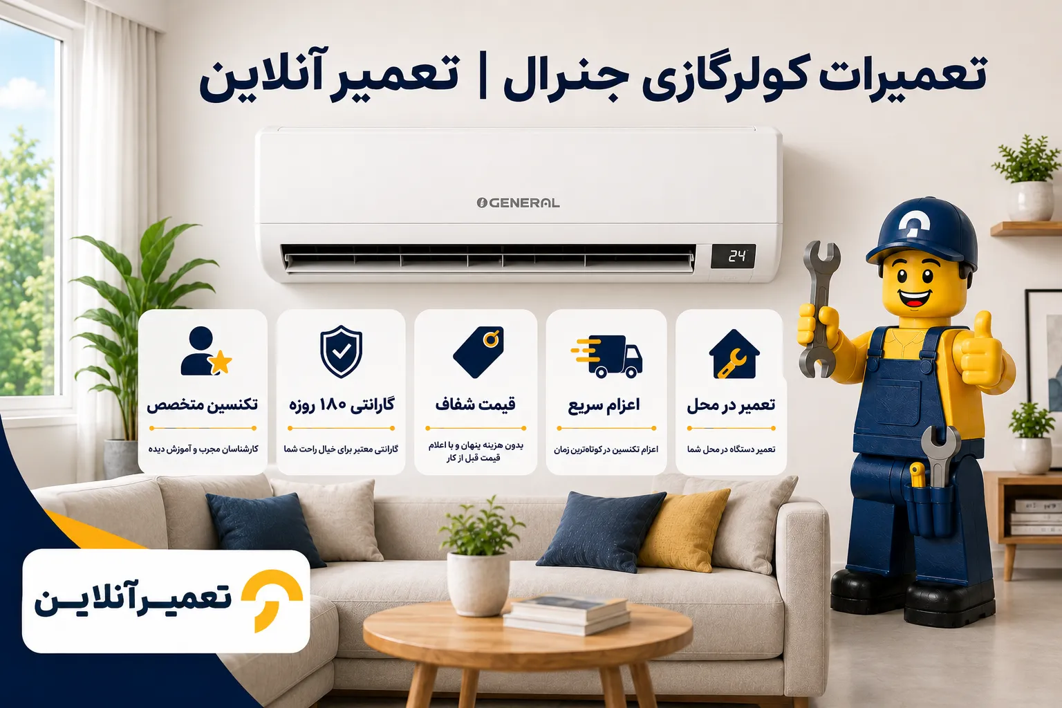 تعمیر کولر جنرال در تعمیرآنلاین