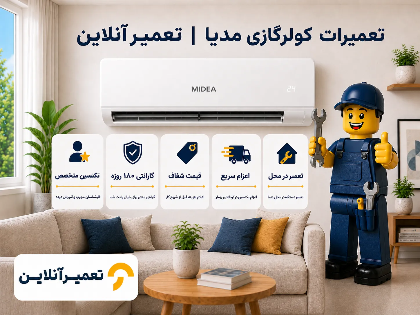 تعمیر کولر مدیا در تعمیرآنلاین