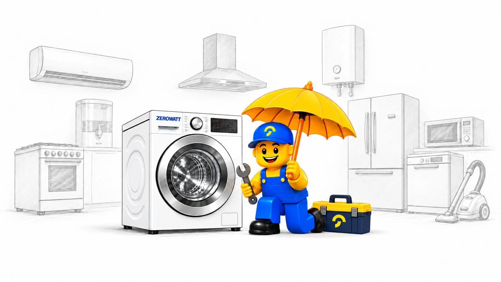 تعمیر لباسشویی زیروات