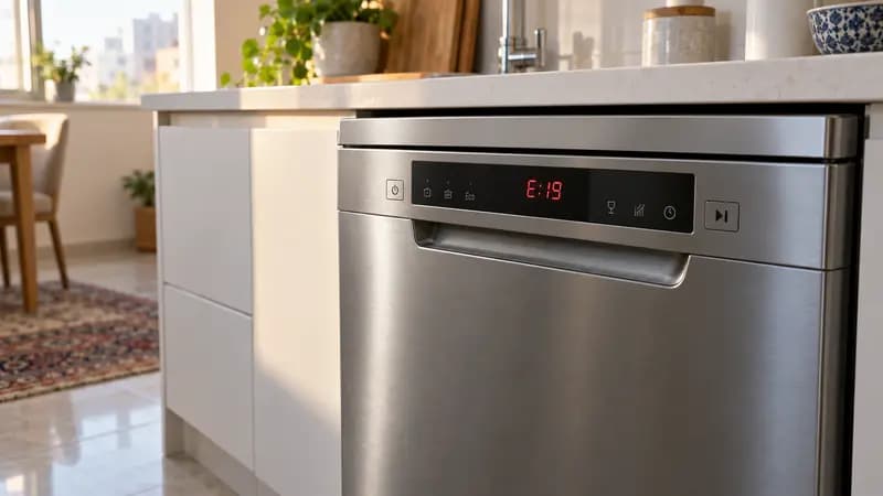 ارور E19 ظرفشویی بوش؛ معنی خطا و اقدام ایمن