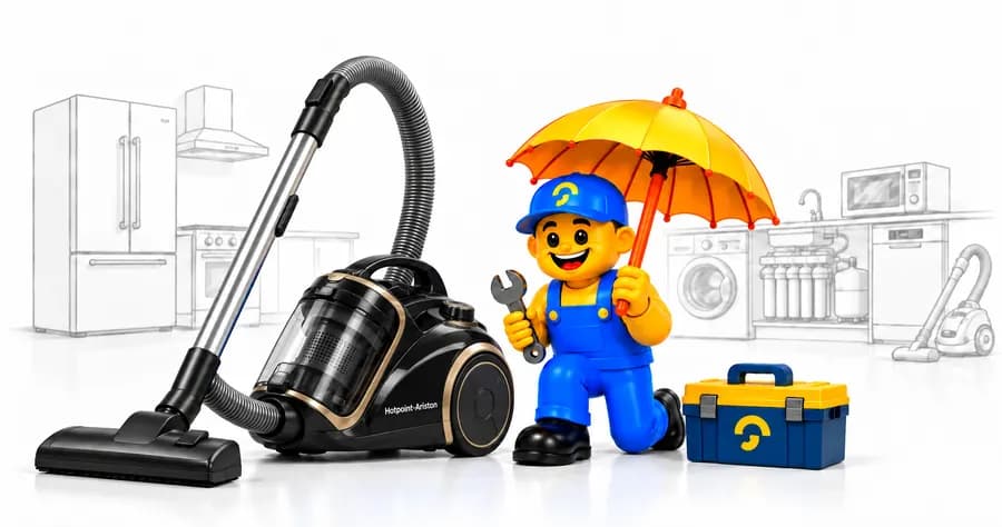 تعمیر جاروبرقی هاتپوینت آریستون در محل؛ جاروبرقی چرخدار Hotpoint-Ariston کنار تعمیرکار تعمیرآنلاین