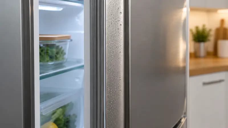 علت عرق کردن و شبنم زدن یخچال؛ رطوبت طبیعی یا خرابی؟