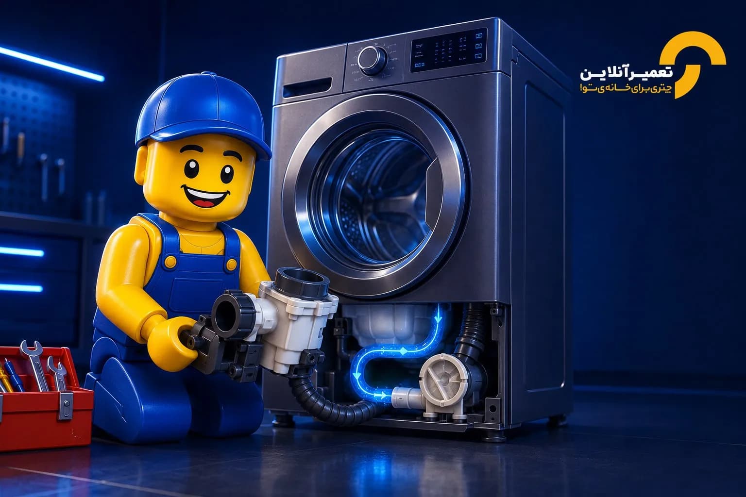 پمپ ماشین لباسشویی؛ علائم خرابی، تست و بهترین برند پمپ