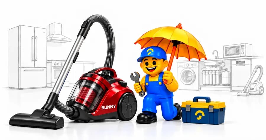 تعمیر جاروبرقی سانی در محل؛ جاروبرقی چرخدار SUNNY کنار تعمیرکار تعمیرآنلاین
