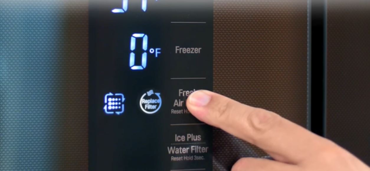  آموزش دکمه fresh air filter صفحه کلید یخچال 