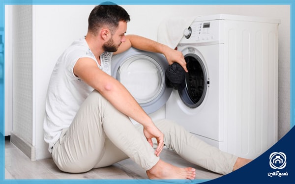 اندازه پیمانه پودر ماشین لباسشویی در ماشین لباسشویی خراب